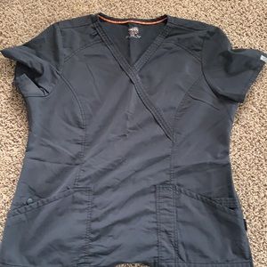 Code Happy Grey XL scrub top